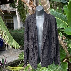 Torrid floral lace open blazer